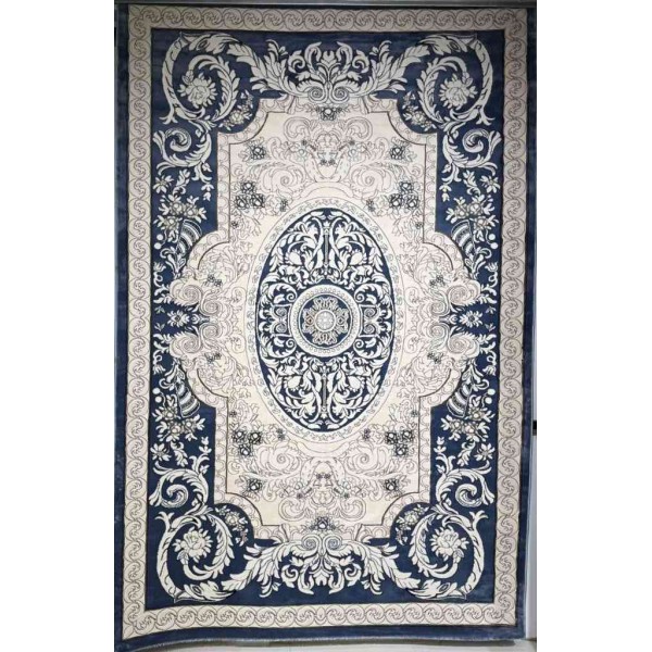 سجاد تركي ياسمين نقش فرنسي 9051A سماوي مقاس 200*300