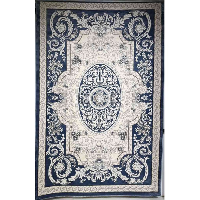 سجاد تركي ياسمين نقش فرنسي 9051A سماوي مقاس 200*300