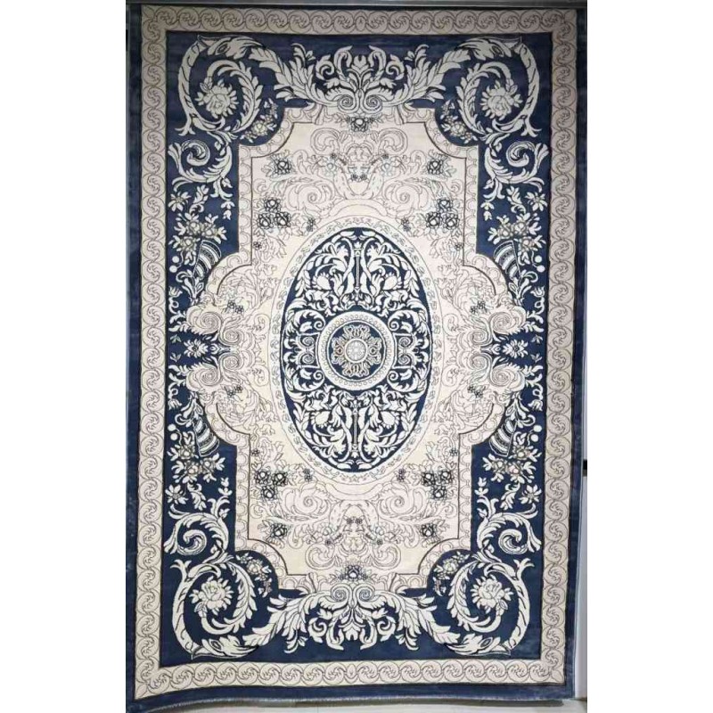 Turkish Jasmine Rug French Pattern 9051A, Blue Size 400*500