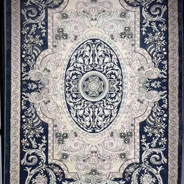 سجاد تركي ياسمين نقش فرنسي 9051A سماوي مقاس 200*300