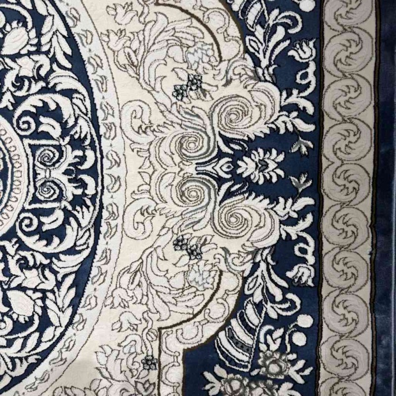 Turkish Jasmine Rug French Pattern 9051A, Blue Size 400*500