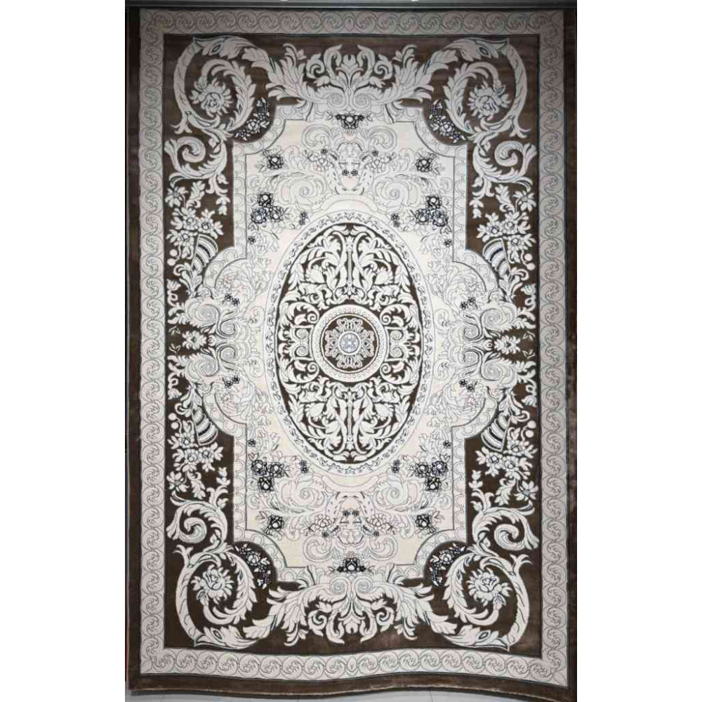 سجاد تركي ياسمين نقش فرنسي 9052A بني مقاس 400*500