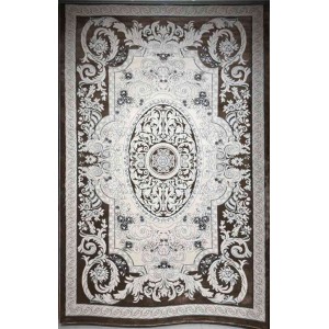 سجاد تركي ياسمين نقش فرنسي 9051A بني مقاس 250*350