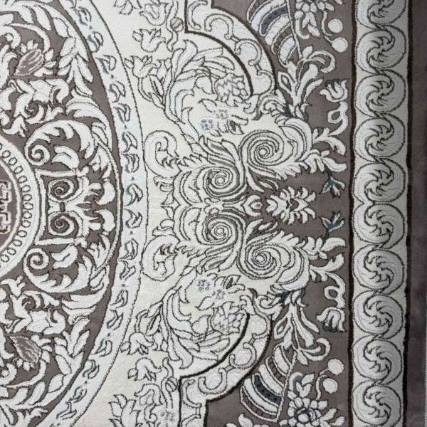 سجاد تركي ياسمين نقش فرنسي 9051A بيج غامق مقاس 200*300