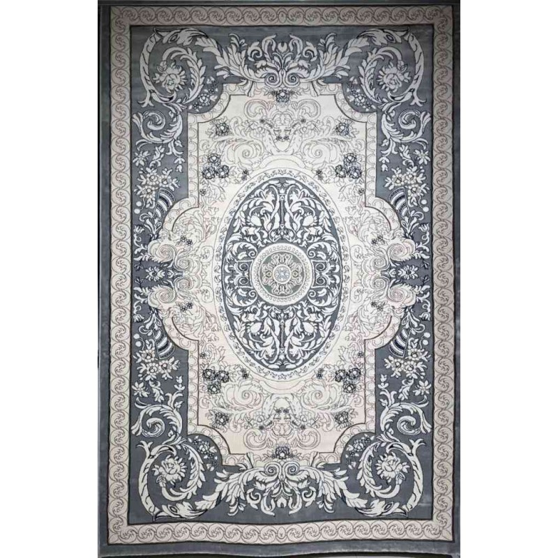 Turkish Jasmine Rug French Pattern 9051A gray Size 200*300