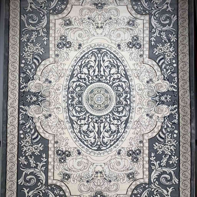Turkish Jasmine Rug French Pattern 9051A gray Size 200*300