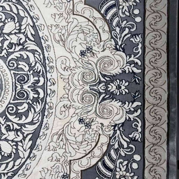 Turkish Jasmine Rug French Pattern 9051A gray Size 250*350