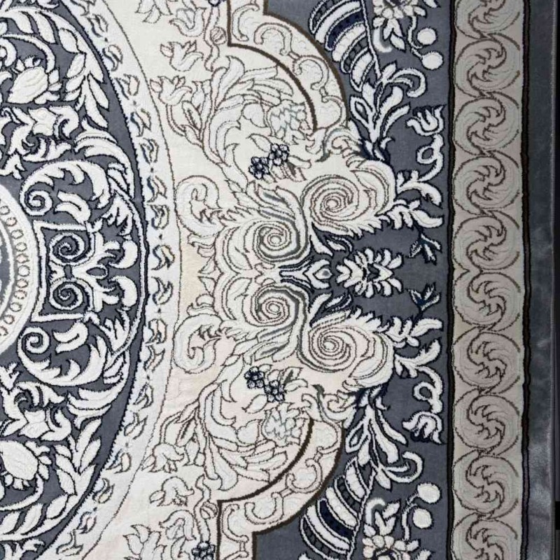 Turkish Jasmine Rug French Pattern 9051A gray Size 200*300