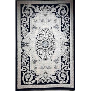 Turkish Jasmine Rug French Pattern 9051A navy Size 100*200