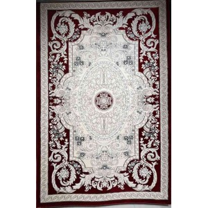 سجاد تركي ياسمين نقش فرنسي 9051A احمر مقاس 150*220