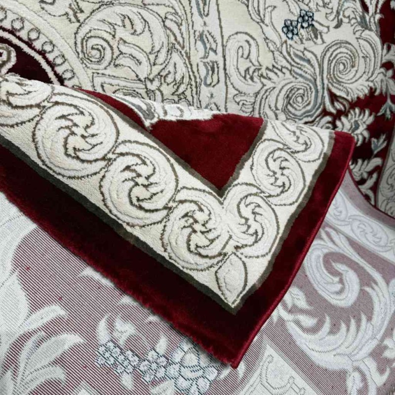 Turkish Jasmine Rug French Pattern 9051A red Size 80*150