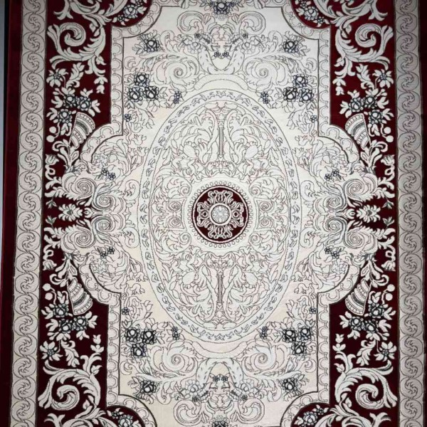 سجاد تركي ياسمين نقش فرنسي 9051A احمر مقاس 150*220