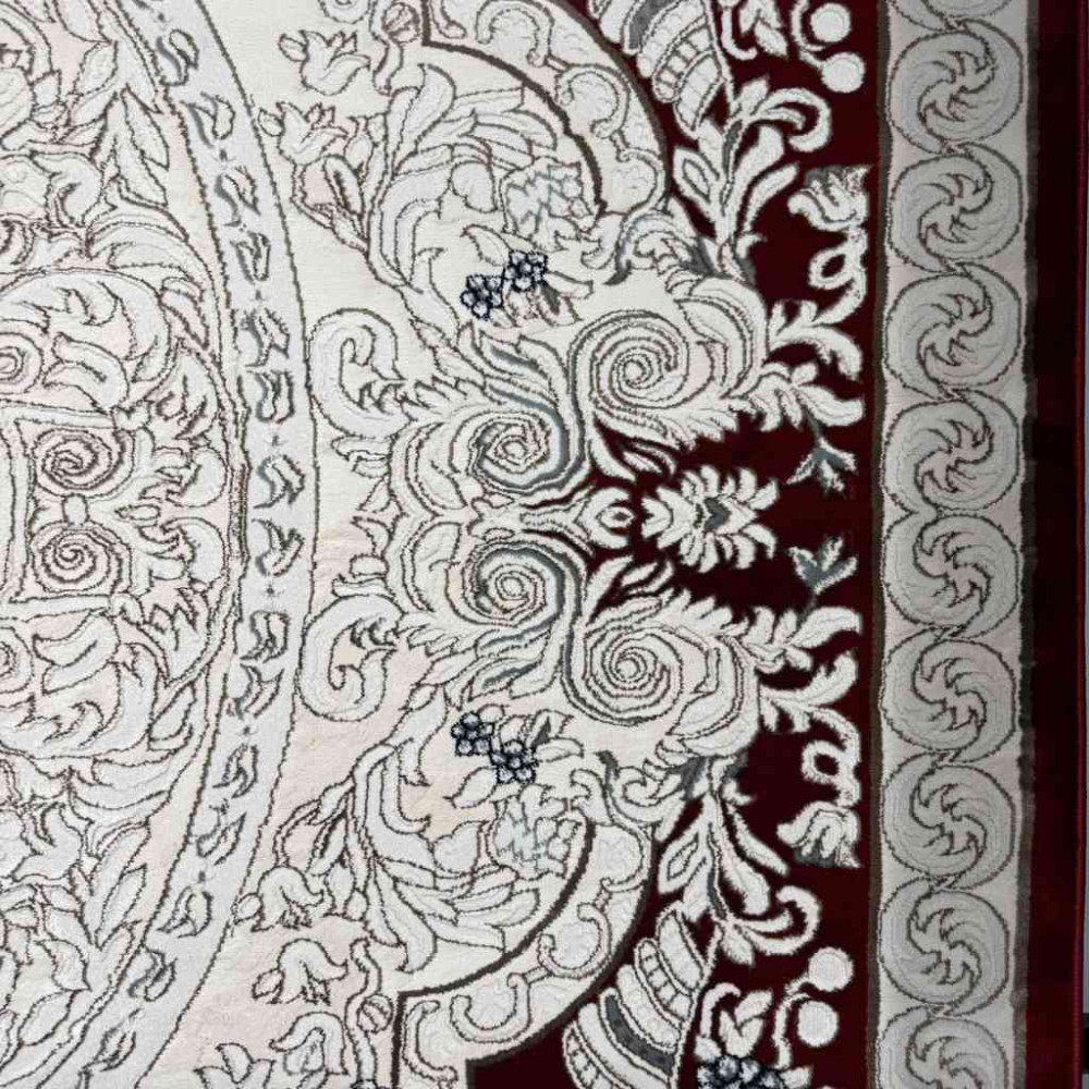 سجاد تركي ياسمين نقش فرنسي 9051A احمر مقاس 80*150