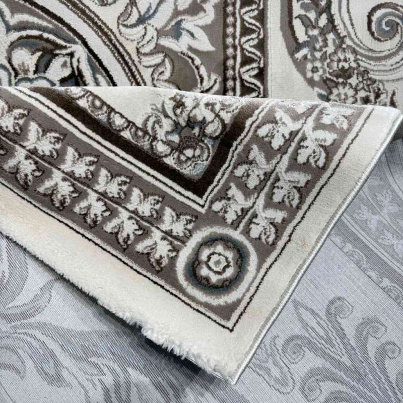 Turkish Jasmine Rug French Pattern 9052A, Beige Size 400*500