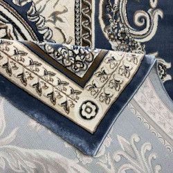 سجاد تركي ياسمين نقش فرنسي 9052A سماوي مقاس 80*150