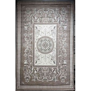 Turkish Jasmine Rug French Pattern 9052A, Dark Beige Size 80*150