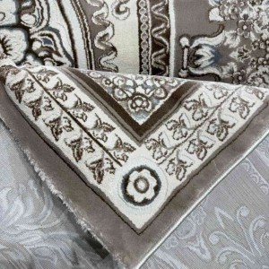 Turkish Jasmine Rug French Pattern 9052A, Dark Beige Size 80*150