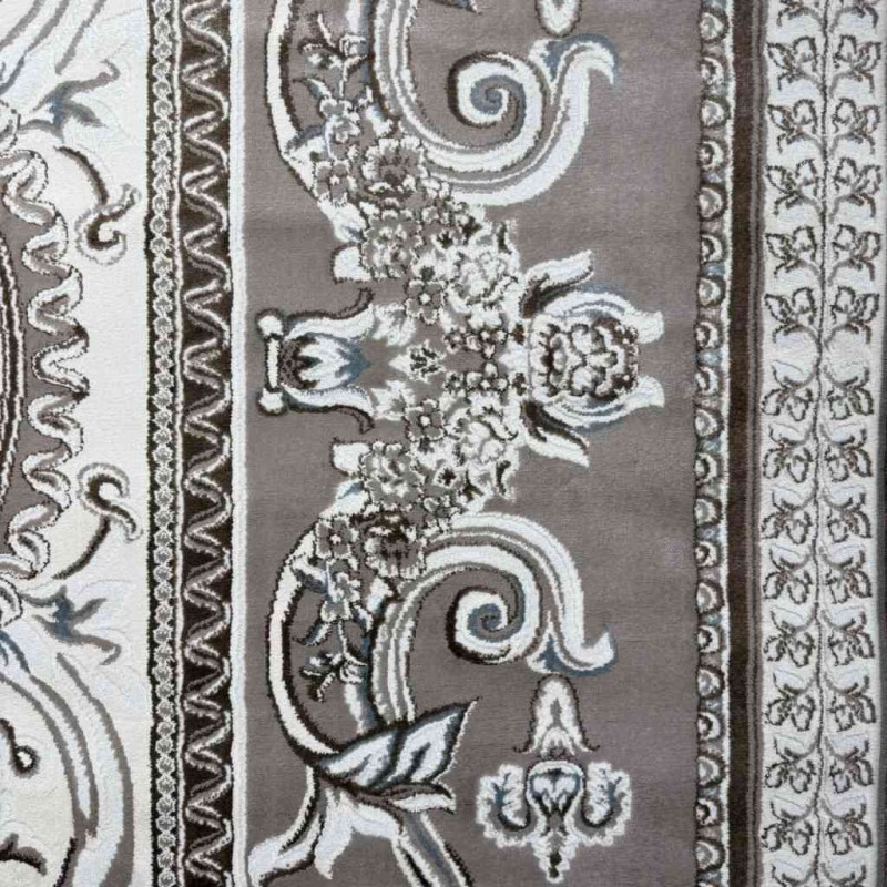 Turkish Jasmine Rug French Pattern 9052A, Dark Beige Size 80*150