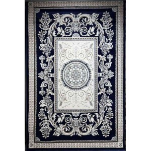 Turkish Jasmine Rug French Pattern 9052A navy Size 400*500