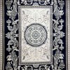 سجاد تركي ياسمين نقش فرنسي 9052A كحلي مقاس 200*300