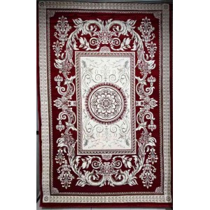 سجاد تركي ياسمين نقش فرنسي 9052A احمر مقاس 100*300