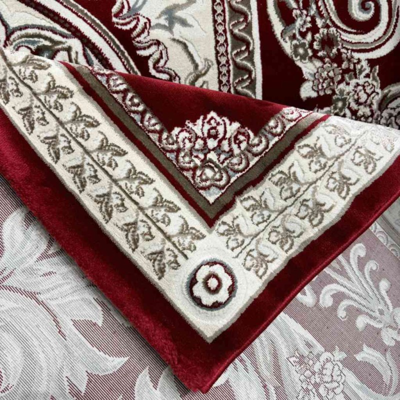 Turkish Jasmine Rug French Pattern 9052A red Size 400*500