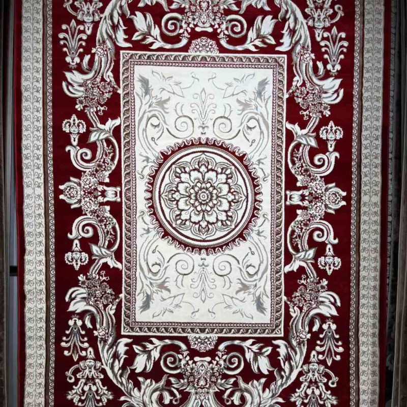 Turkish Jasmine Rug French Pattern 9052A red Size 400*500