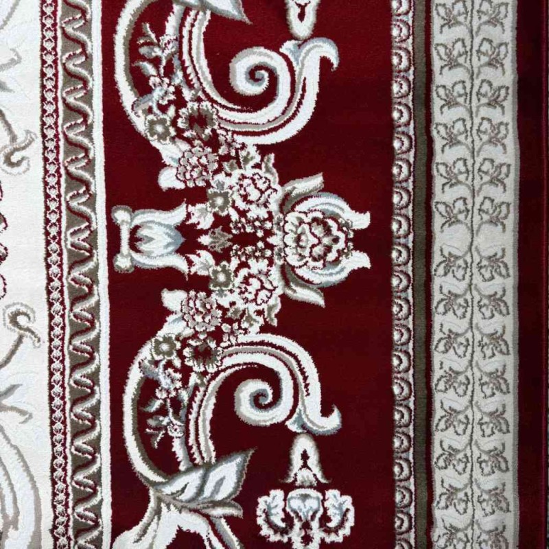 Turkish Jasmine Rug French Pattern 9052A red Size 400*500