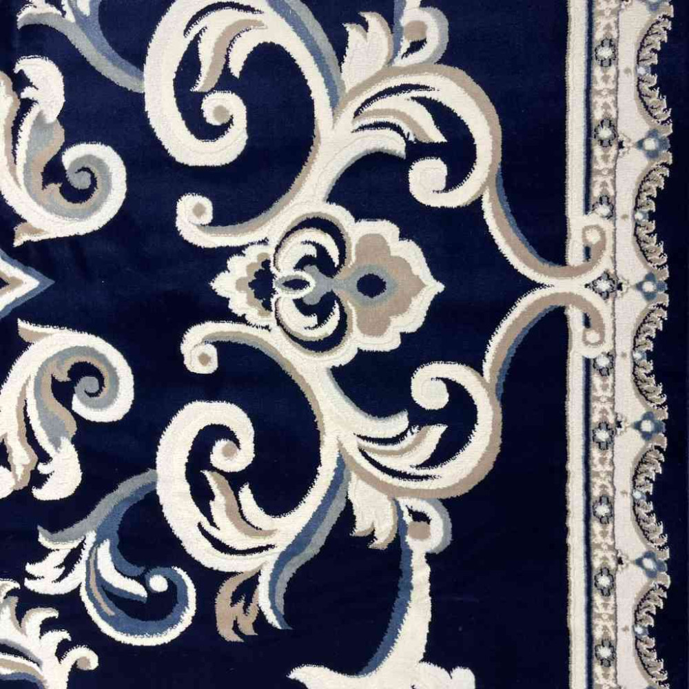 سجاد تركي ياسمين 9053A كحلي مقاس 400*500