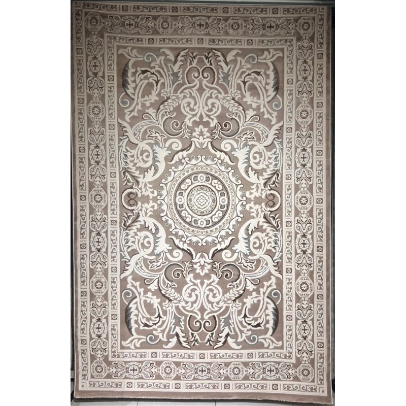 سجاد تركي ياسمين 9073A بيج غامق مقاس 80*150
