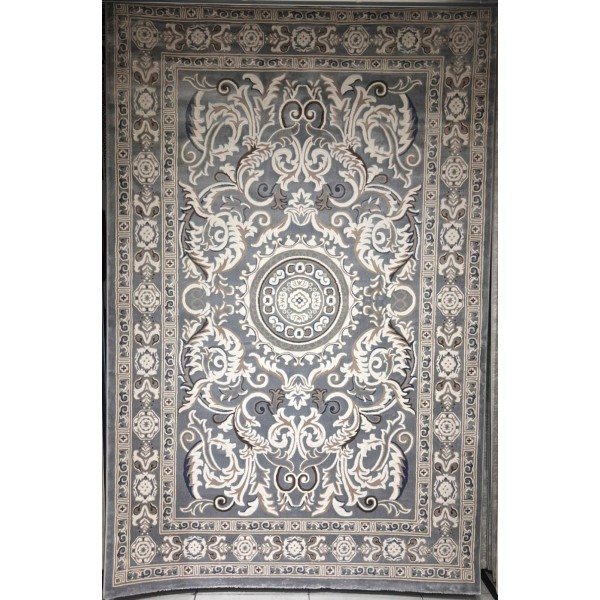 Turkish carpet yasmin 9073A gray size 50*80
