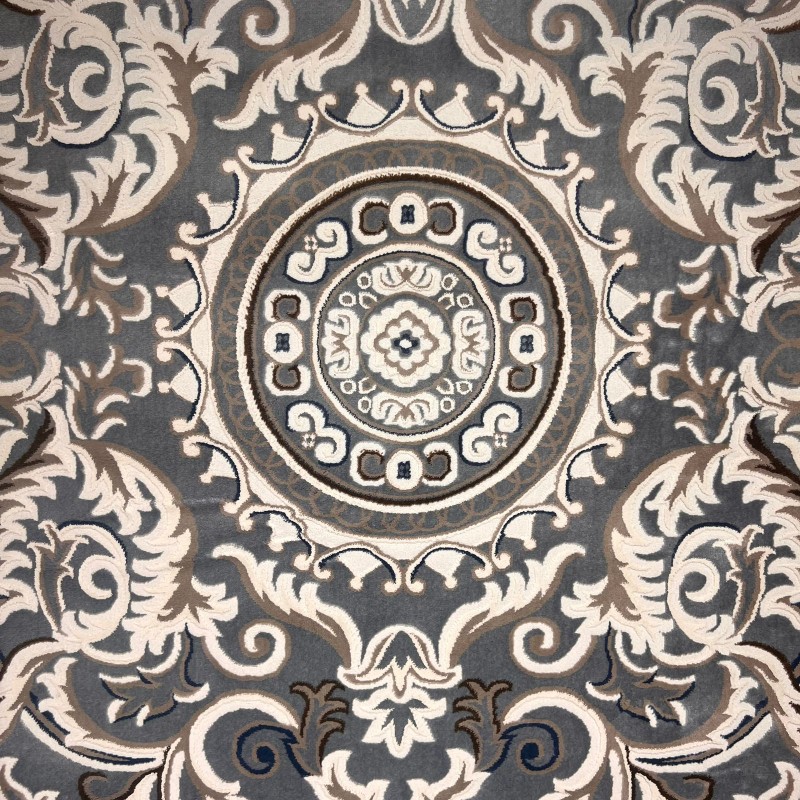سجاد تركي ياسمين 9073A رصاصي مقاس 100*300