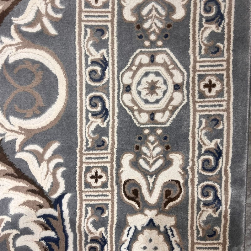 سجاد تركي ياسمين 9073A رصاصي مقاس 100*300