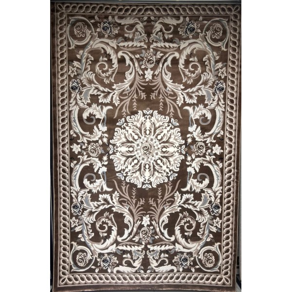 Turkish carpet yasmin 9074A brown size 100*300