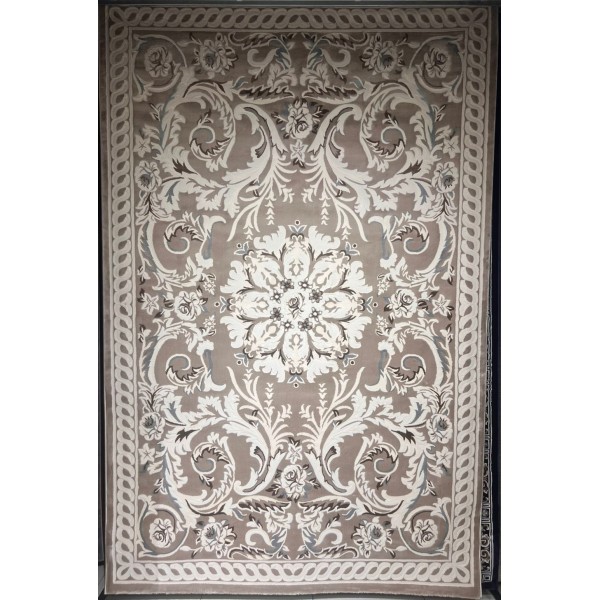 سجاد تركي ياسمين 9074A بيج غامق مقاس 300*400