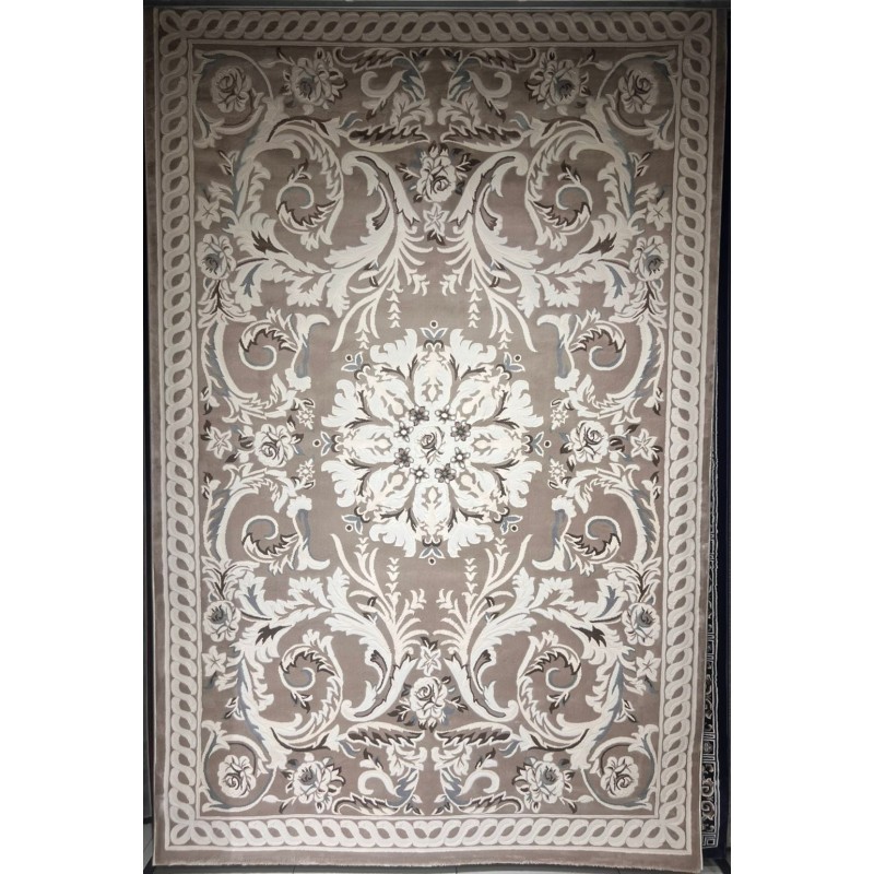Turkish carpet yasmin 9074A dark beige size 400*500
