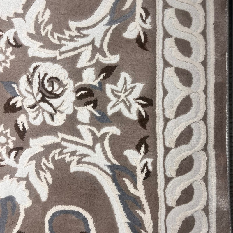 Turkish carpet yasmin 9074A dark beige size 400*500