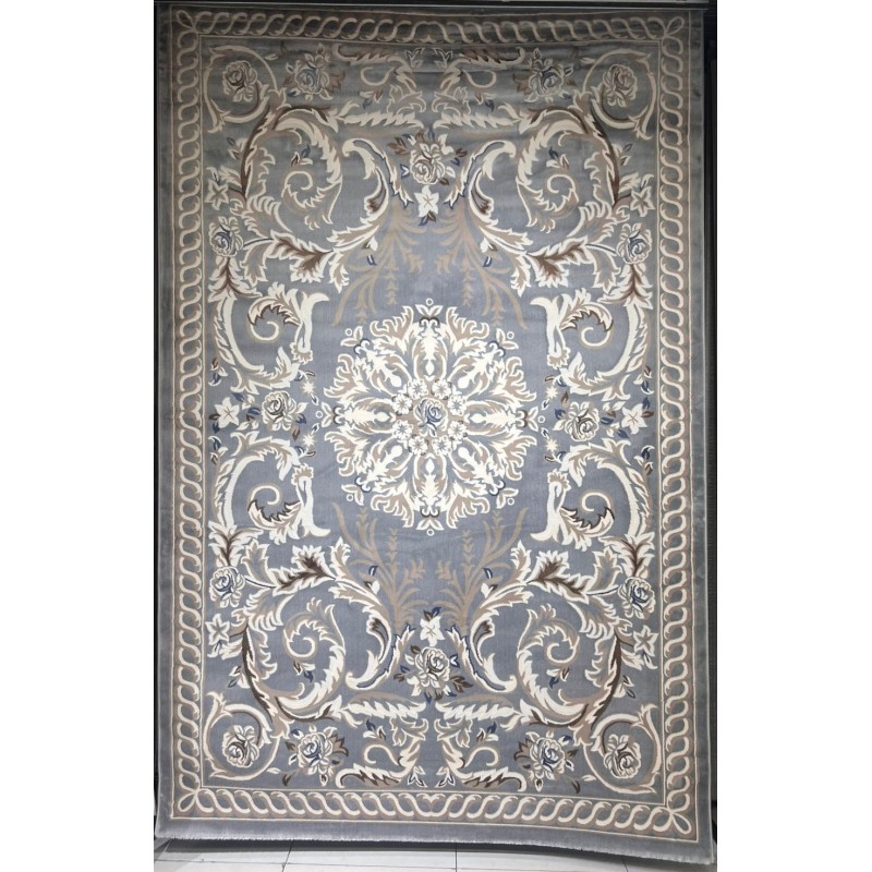 Turkish carpet yasmin 9074A gray size 150*220