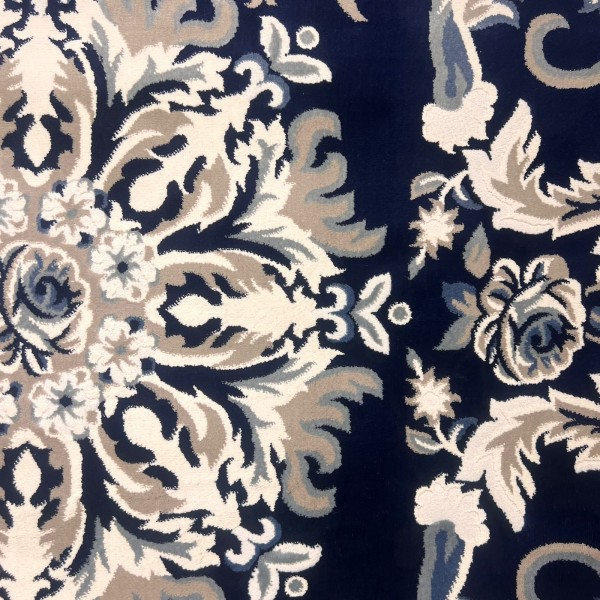 سجاد تركي ياسمين 9074A كحلي مقاس 250*350