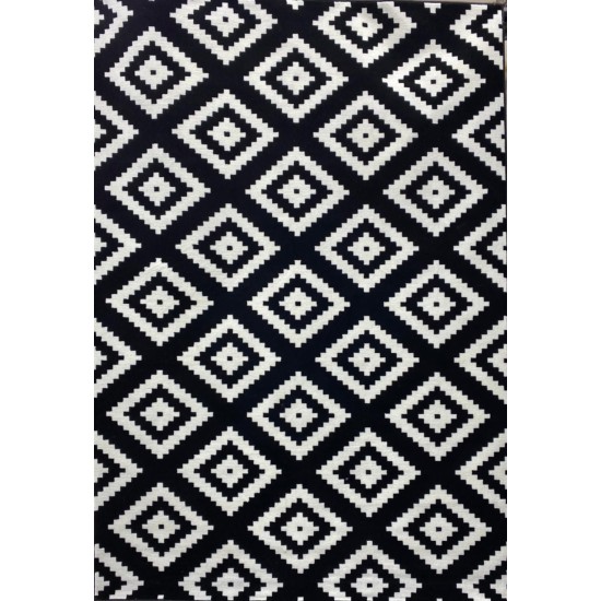 New May Bach Turkish carpets black white