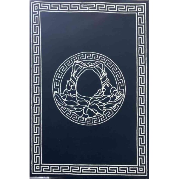 Versace Maybach black white rugs