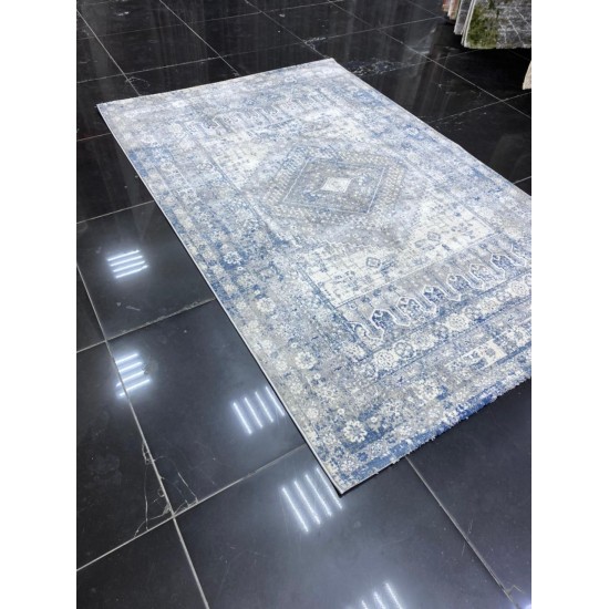 Bulgarian carpets Venezia 424 gray and dark blue