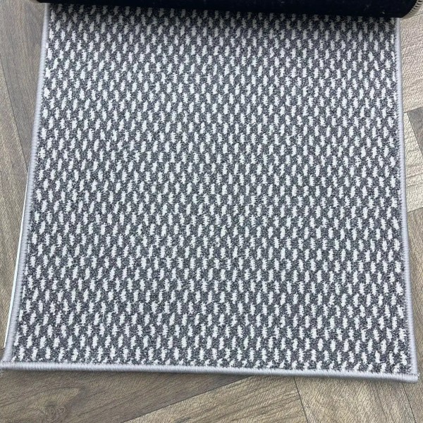 Dakar 0013 Dark Gray Dotted Padded Hotel Carpet