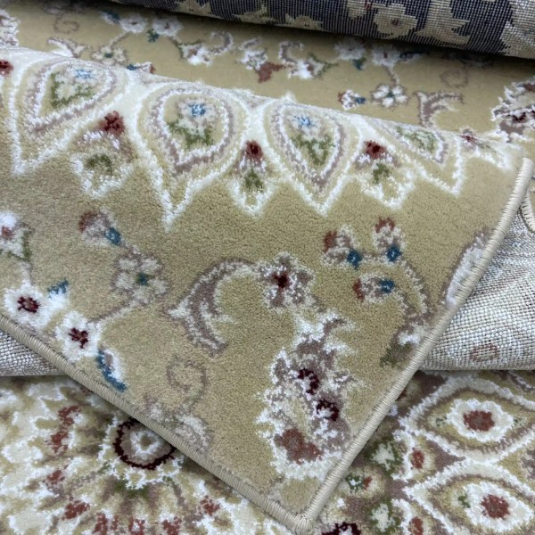 Classic Turkish patterned carpet Saif V421A beige