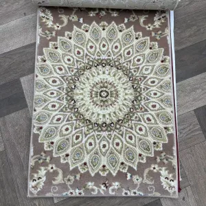 Classic Turkish patterned carpet Saif V421A brown