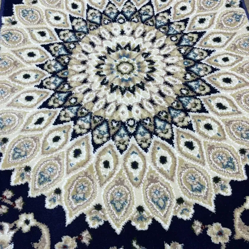 Classic Turkish patterned carpet Saif V421A navy