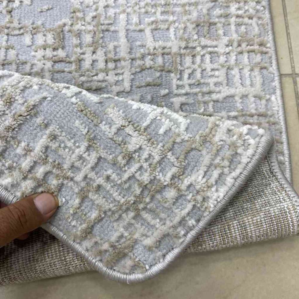 موكيت تركي وانيكا A0006A لون رصاصي كريم موكيت تركي وانيكا A0006A لون رصاصي كريم