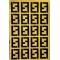 Fendi carpets are golden and black