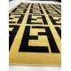 Fendi carpets are golden and black