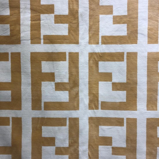 Carpet brands Fendi Beige and Gold